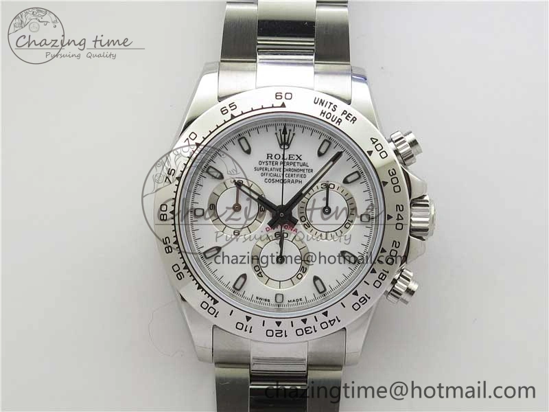 Daytona 116520 VRF 1:1 Best Edition White Dial on SS Bracelet A7750