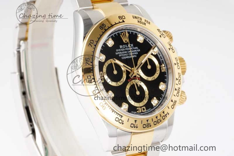 Daytona 116523 BTF 1:1 Best Edition 904L SS Case and Bracelet Black Diamonds Dial SA4130