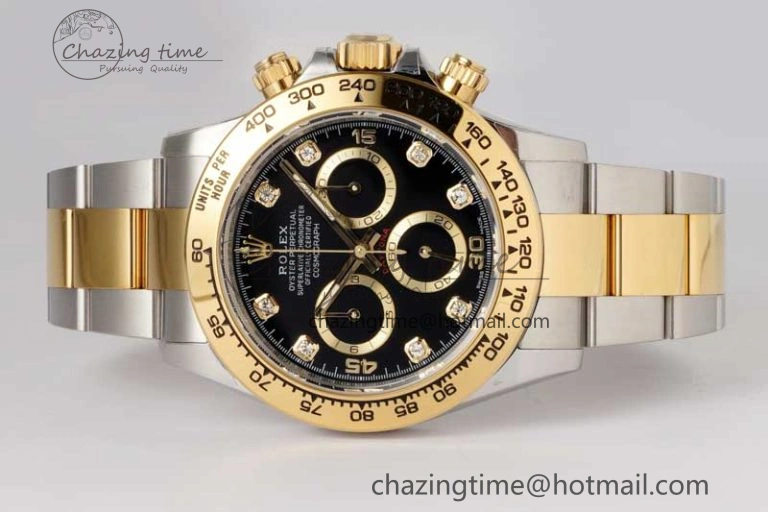 Daytona 116523 BTF 1:1 Best Edition 904L SS Case and Bracelet Black Diamonds Dial SA4130