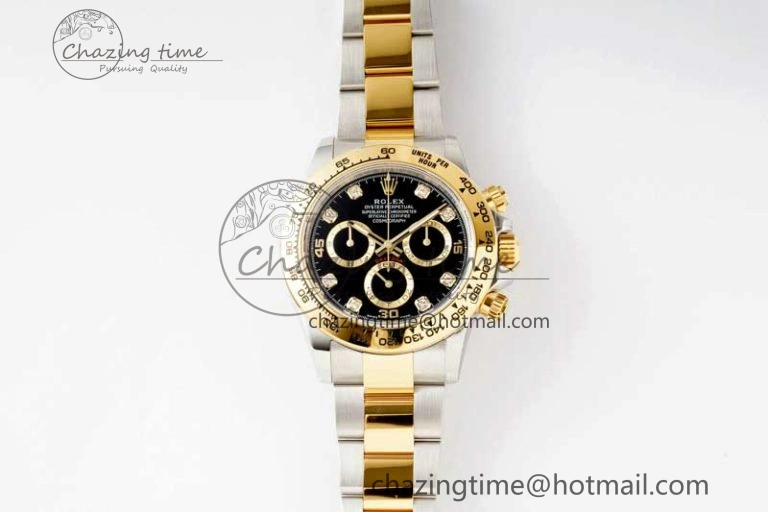 Daytona 116523 BTF 1:1 Best Edition 904L SS Case and Bracelet Black Diamonds Dial SA4130