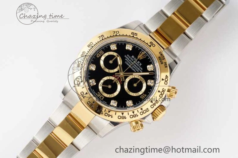 Daytona 116523 BTF 1:1 Best Edition 904L SS Case and Bracelet Black Diamonds Dial SA4130