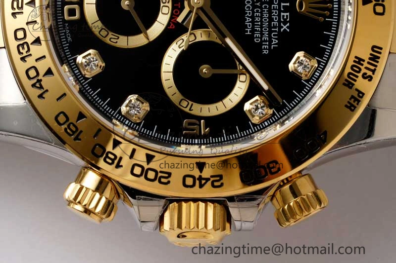 Daytona 116523 BTF 1:1 Best Edition 904L SS Case and Bracelet Black Diamonds Dial SA4130