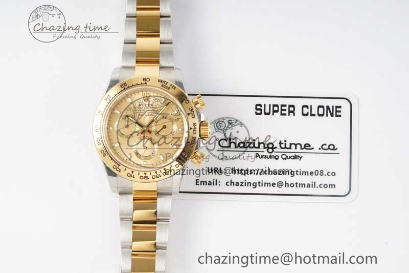 Daytona 116523 BTF 1:1 Best Edition 904L SS Case and Bracelet YG Dial SA4130