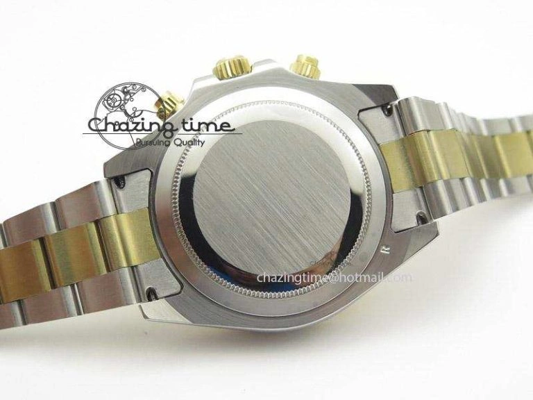 Daytona 116523 SS YG Black Dial On SS YG Bracelet A7750 JF