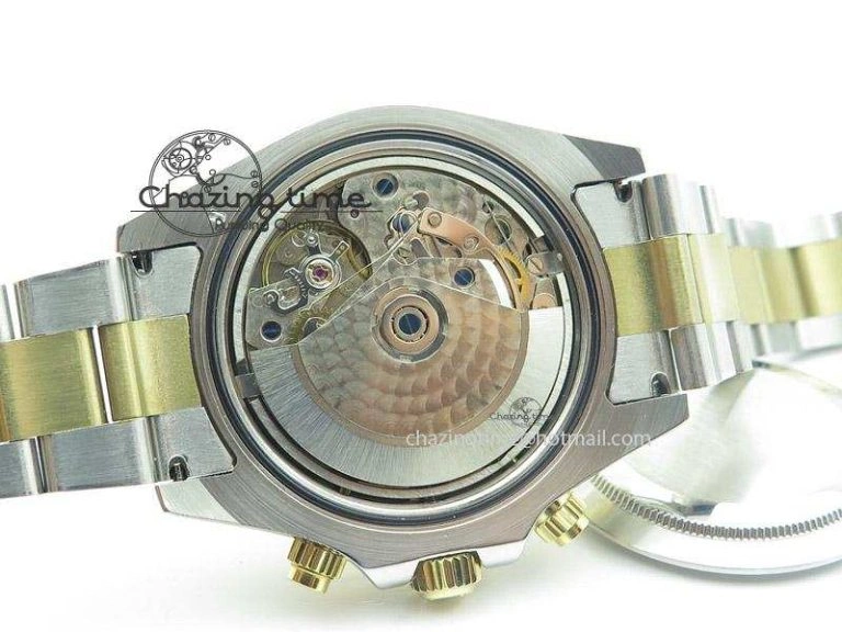 Daytona 116523 SS YG Black Dial On SS YG Bracelet A7750 JF