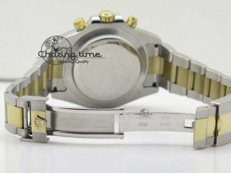 Daytona 116523 SS YG Black Dial On SS YG Bracelet A7750 JF