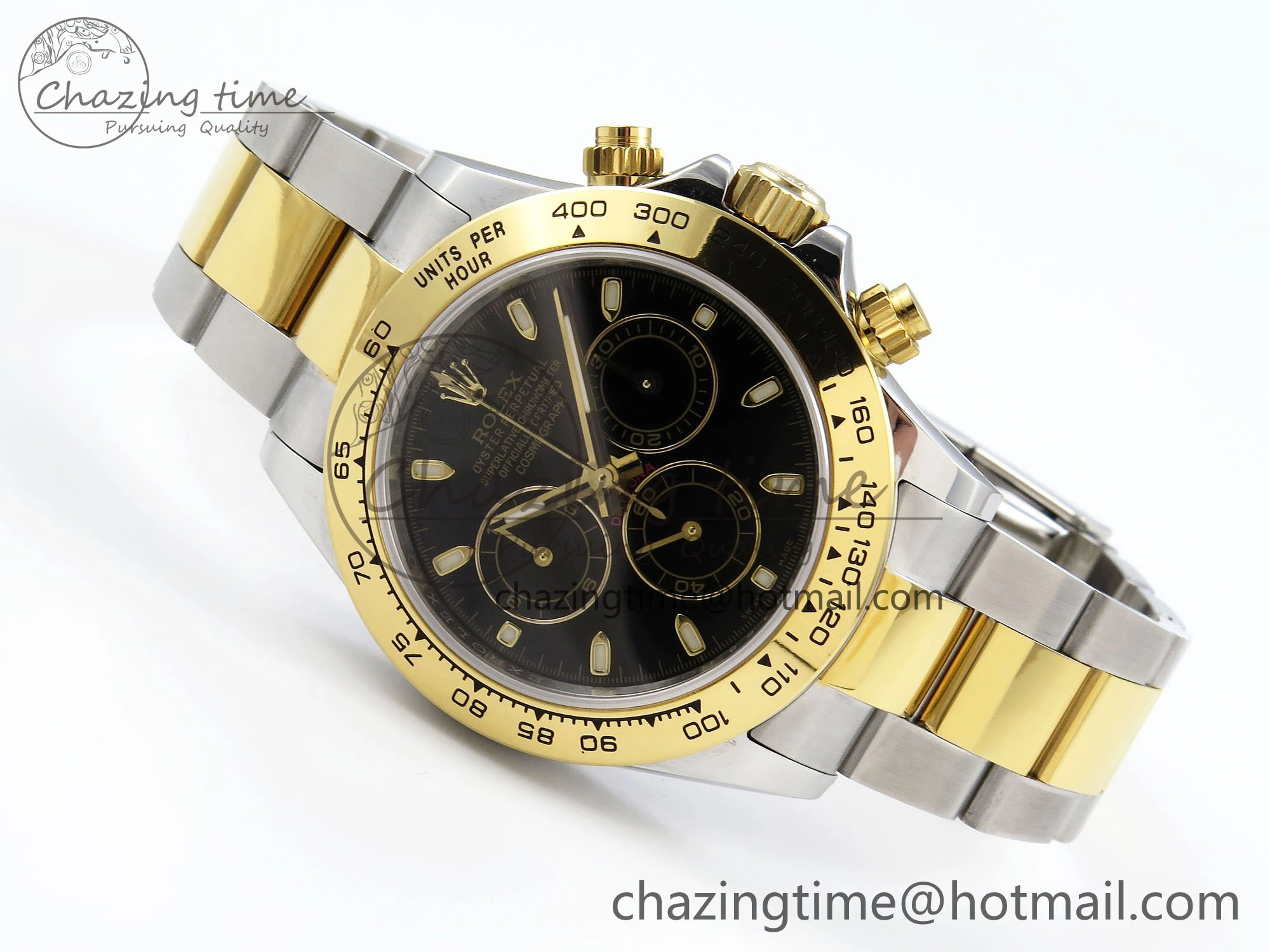 Daytona 116523 SS YG VRF 1:1 Best Edition Black Dial on SS YG Bracelet A7750