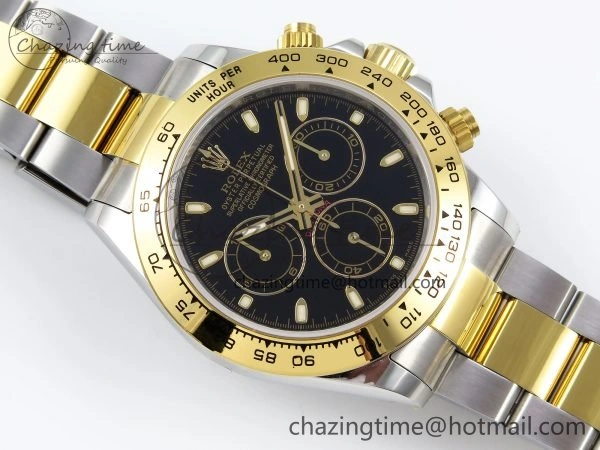 Daytona 116523 SS YG VRF 1:1 Best Edition Black Dial on SS YG Bracelet A7750