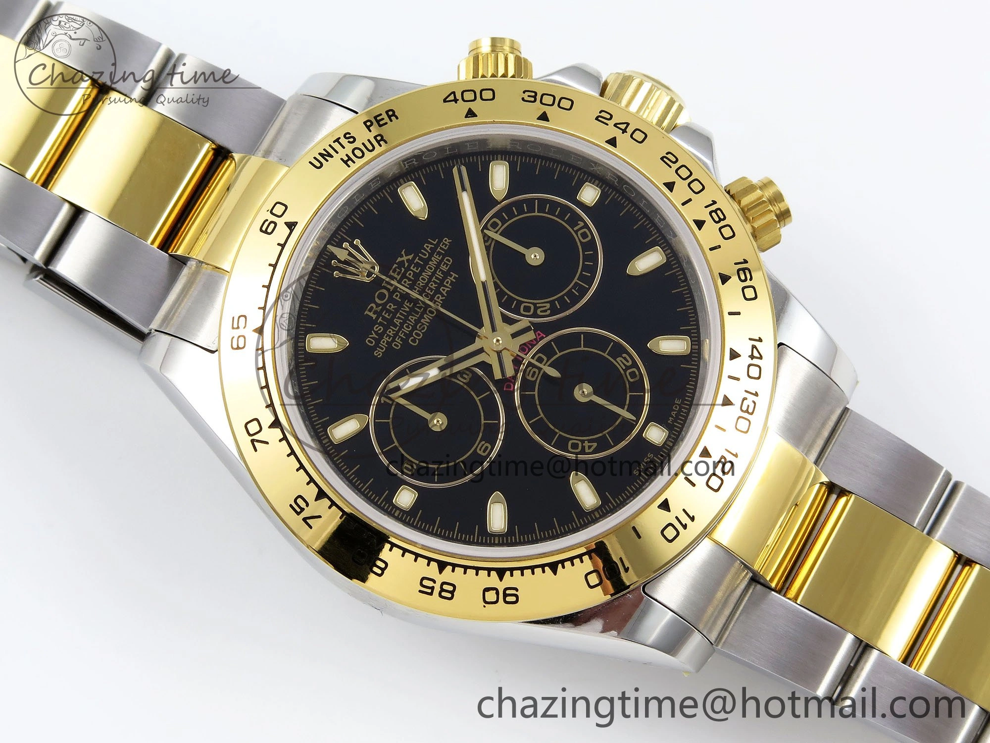 Daytona 116523 SS YG VRF 1:1 Best Edition Black Dial on SS YG Bracelet A7750