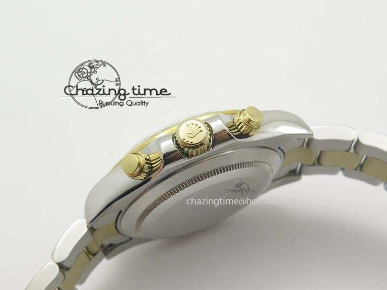Daytona 116523 SS YG White Dial On SS YG Bracelet A7750 JF