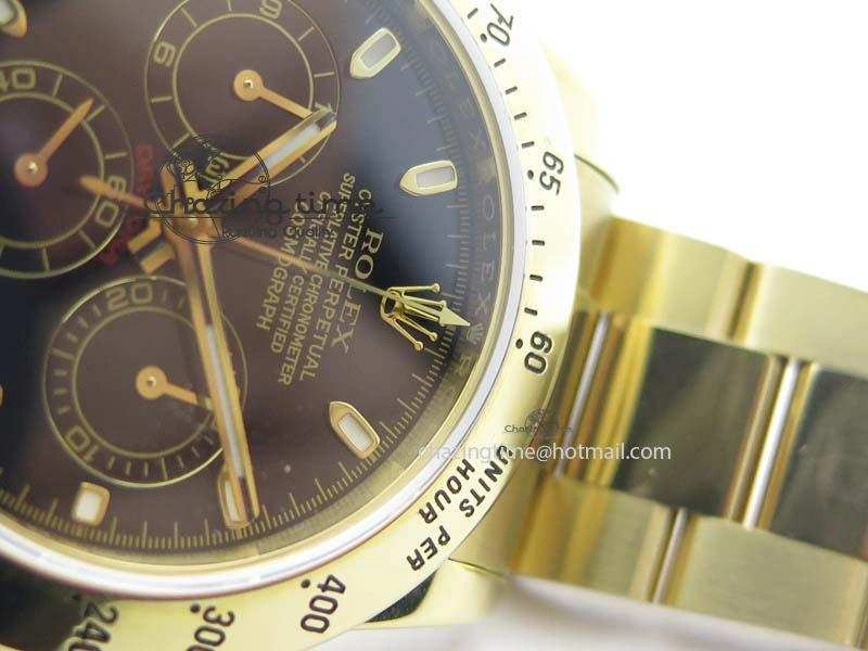 Daytona 116523 YG JF Best Edition Black Dial On YG Bracelet A7750
