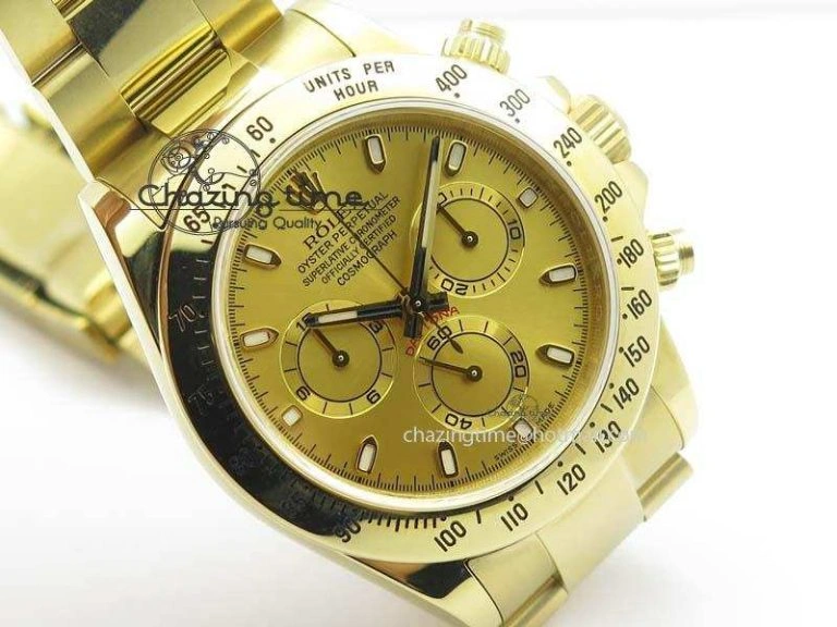 Daytona 116523 YG JF Best Edition Gold Dial On YG Bracelet A7750
