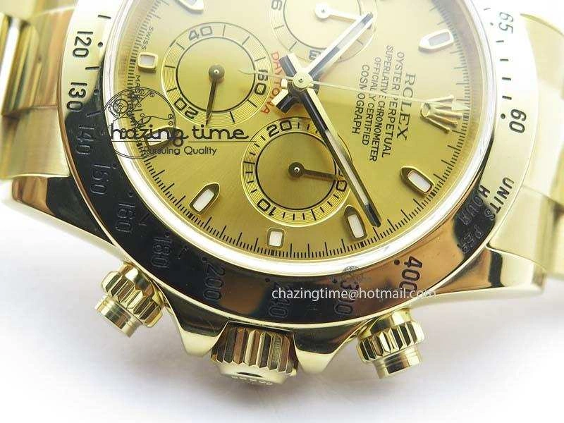 Daytona 116523 YG JF Best Edition Gold Dial On YG Bracelet A7750