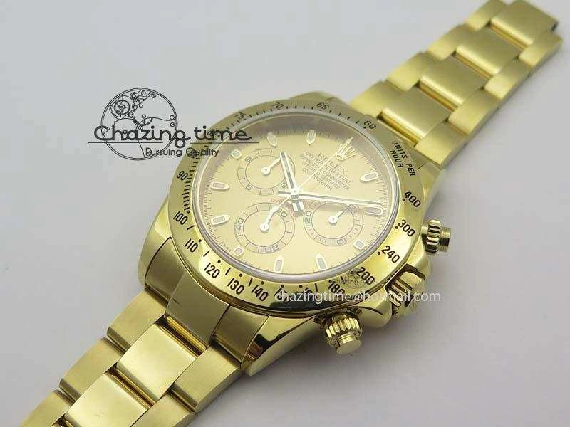 Daytona 116523 YG JF Best Edition Gold Dial On YG Bracelet A7750