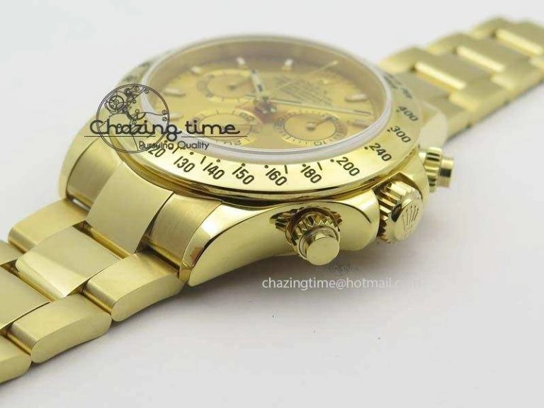 Daytona 116523 YG JF Best Edition Gold Dial On YG Bracelet A7750