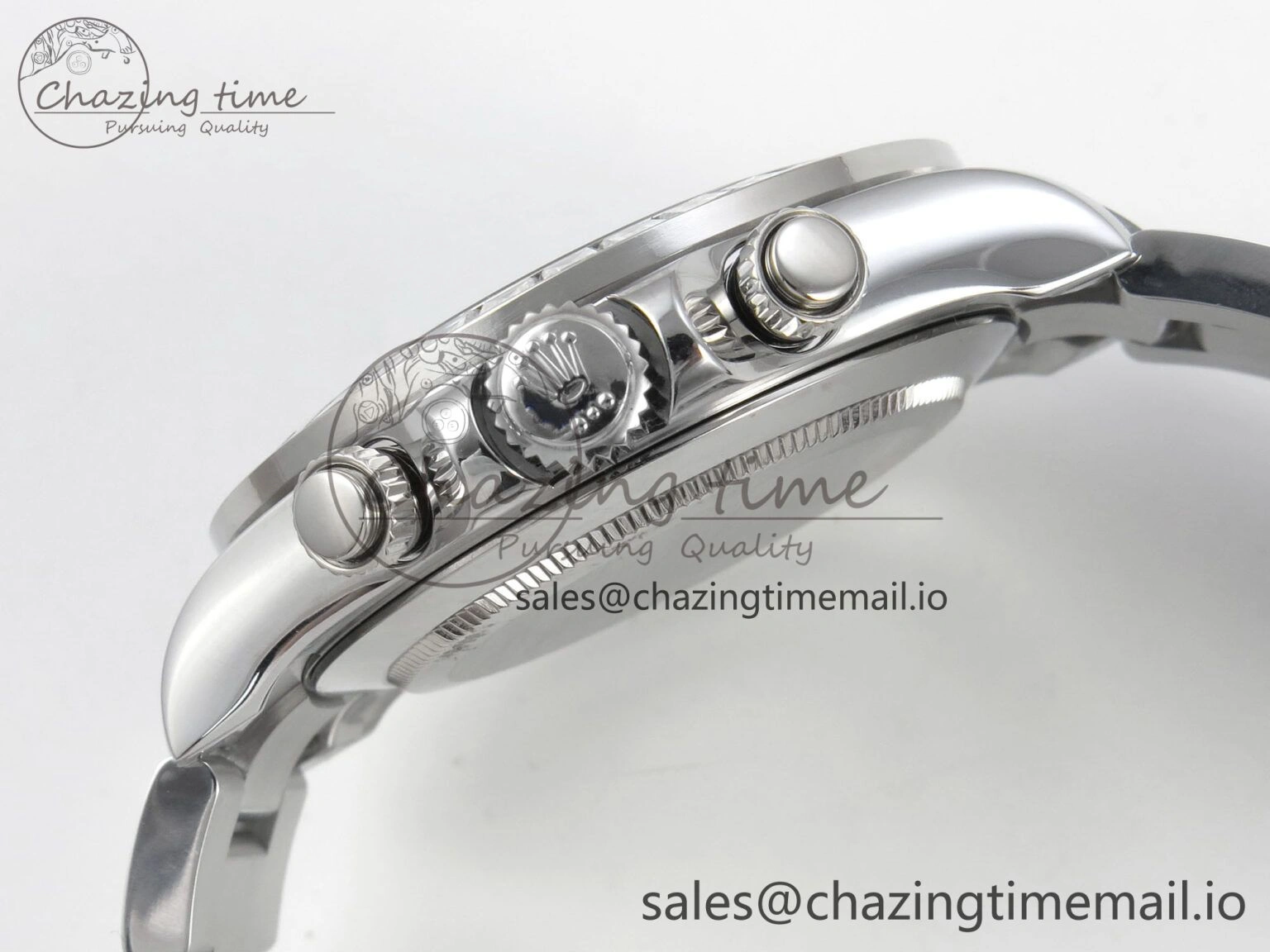 Daytona 116576TBR 3CF 1:1 Best Edition diamonds Bezel Ice Blue Dial on SS Bracelet SH4130 V2(Mod Version)