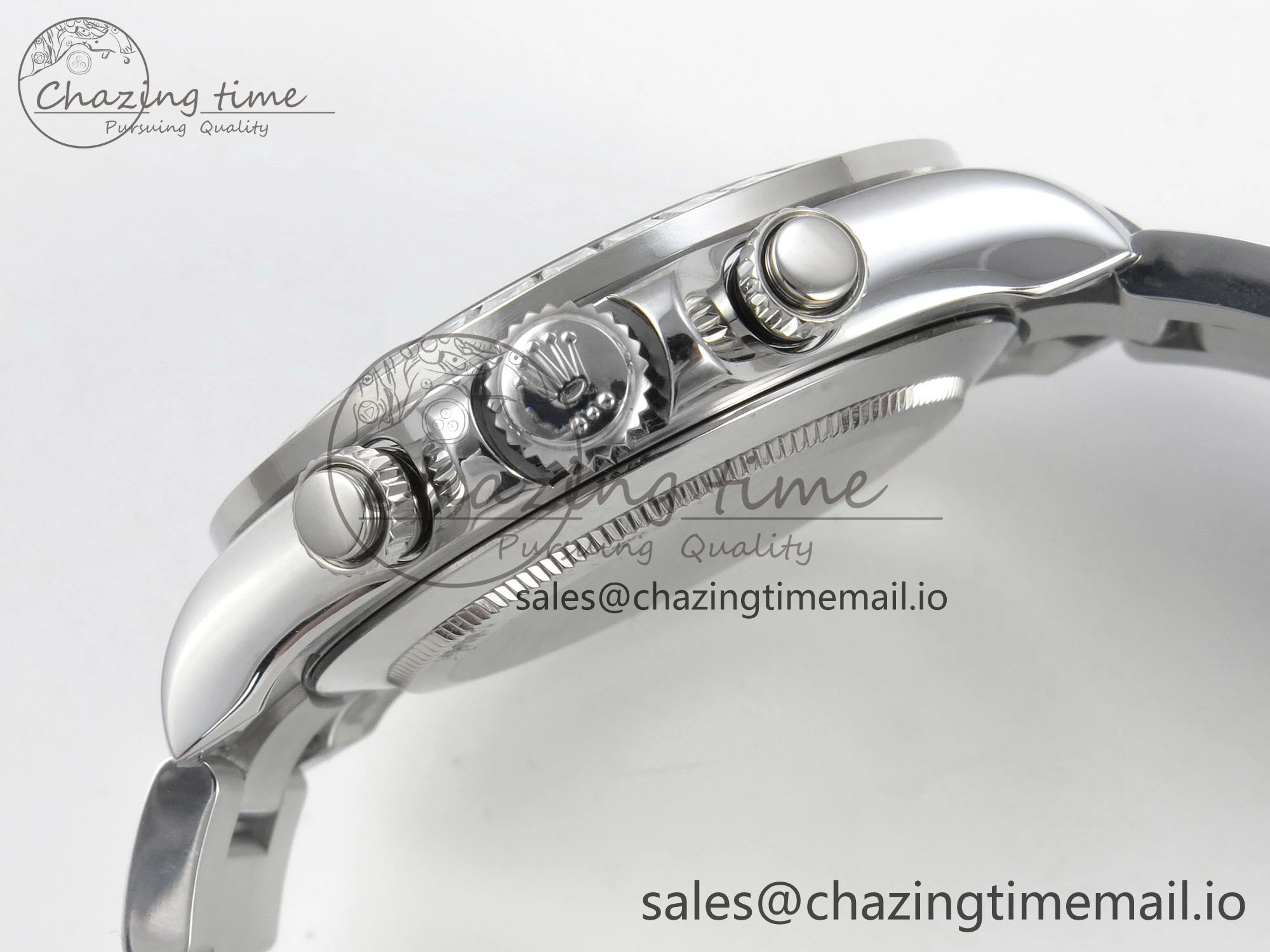 Daytona 116576TBR 3CF 1:1 Best Edition diamonds Bezel Ice Blue Dial on SS Bracelet SH4130 V2(Mod Version)