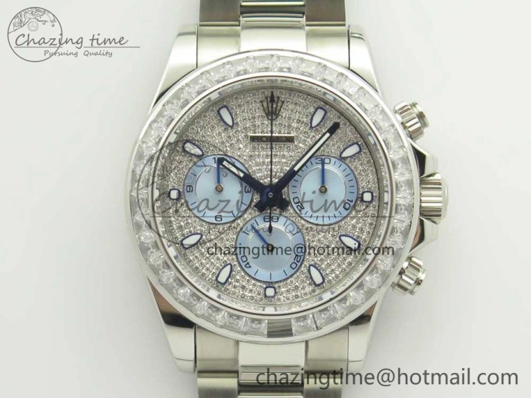 Daytona 116576TBR SS BLF Best Edition Diamond Dial On SS Bracelet A4130