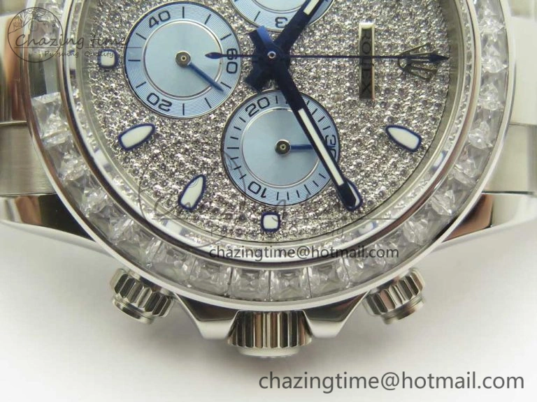 Daytona 116576TBR SS BLF Best Edition Diamond Dial On SS Bracelet A4130