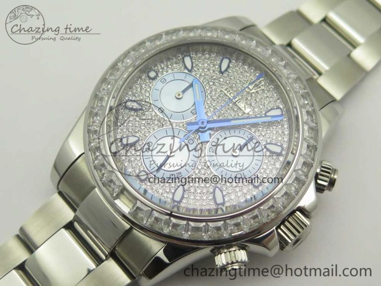 Daytona 116576TBR SS BLF Best Edition Diamond Dial On SS Bracelet A4130
