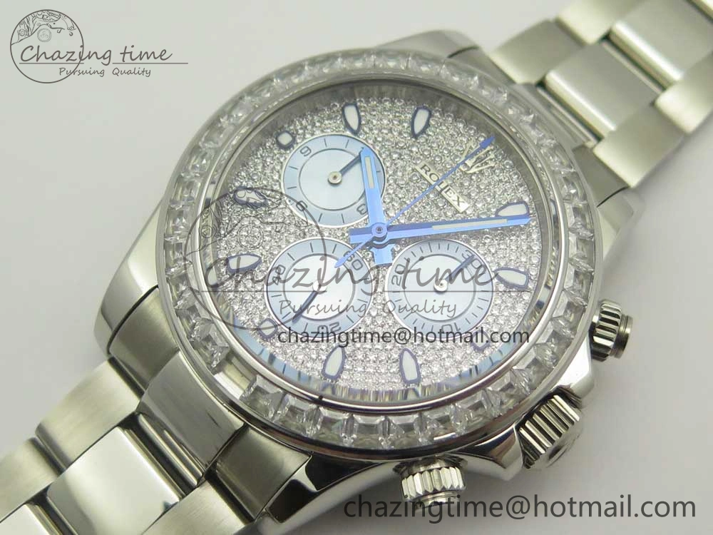 Daytona 116576TBR SS BLF Best Edition Diamond Dial On SS Bracelet A4130