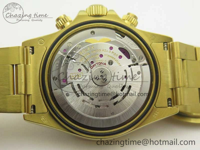 Daytona 116589RBOW YG Rainbow Crystal BLF Best Edition Black Dial on YG Bracelet A4130