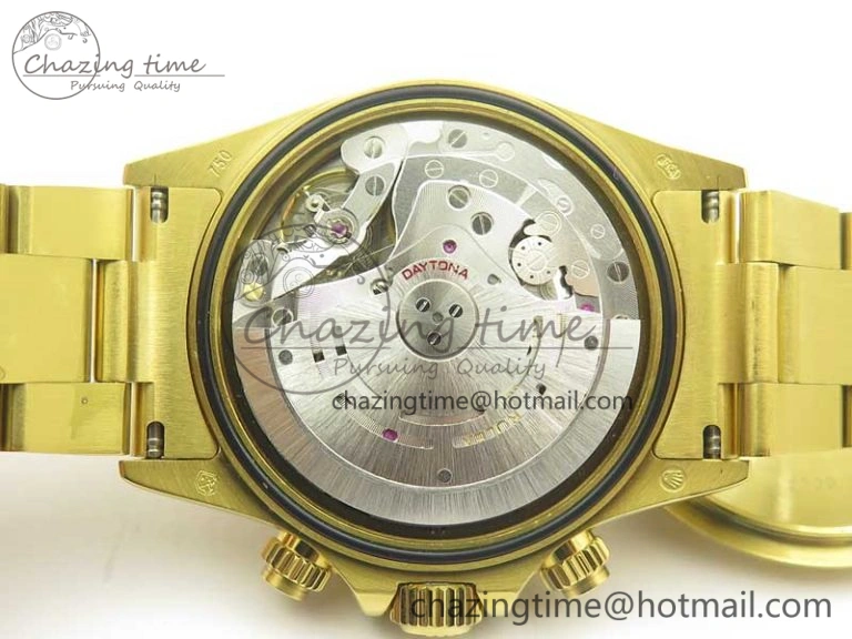 Daytona 116589RBOW YG Rainbow Crystal BLF Best Edition Black Dial on YG Bracelet A4130