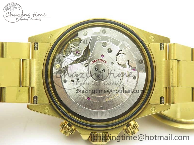 Daytona 116589RBOW YG Rainbow Crystal BLF Best Edition Black Dial on YG Bracelet A4130