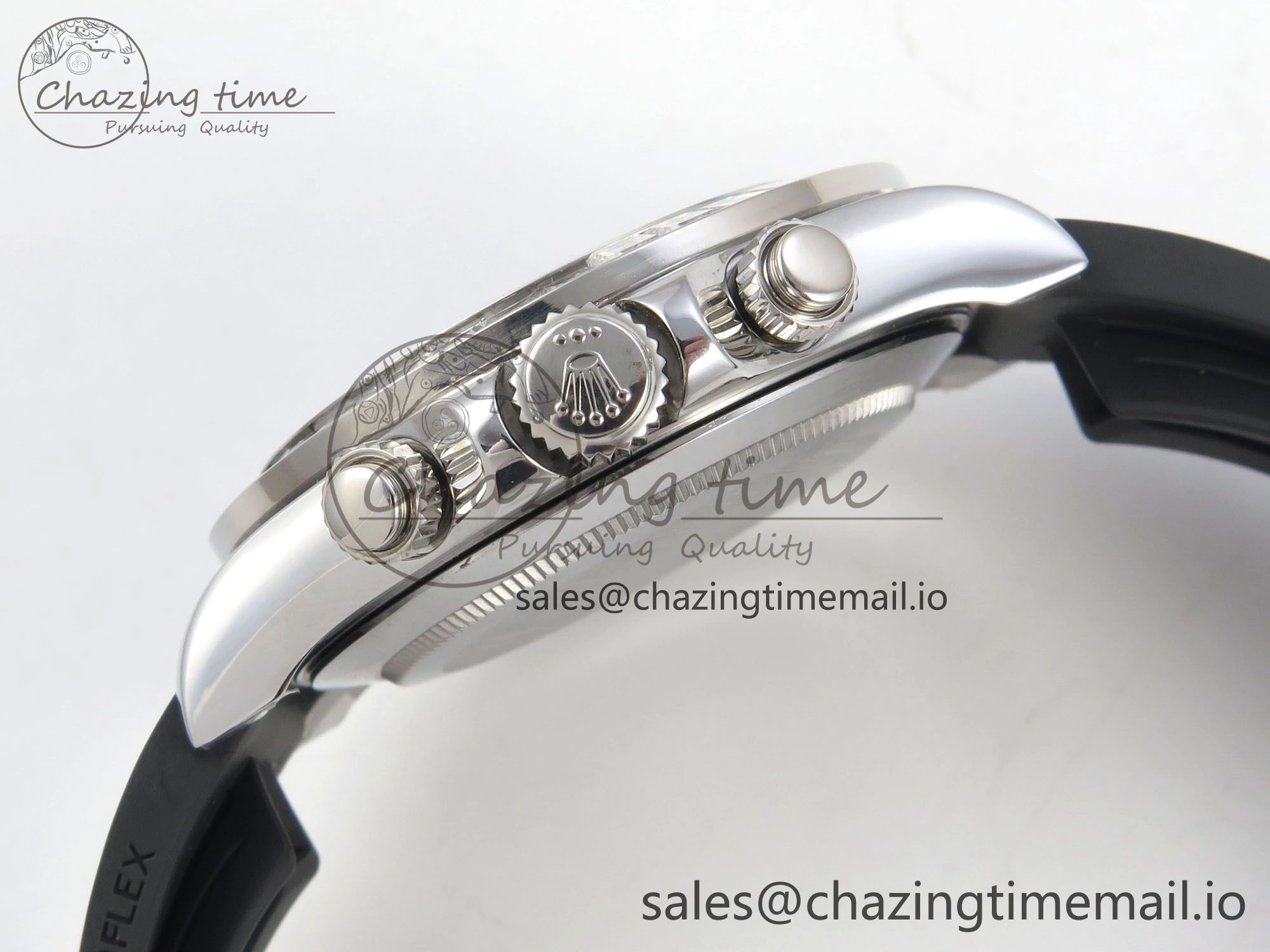 Daytona 116589TBR ‘Eye Of The Tiger’ SS 3CF 1:1 Best Edition Tiger Diamonds Dial on Oysterflex Strap SH4130 V2 (Mod Version)