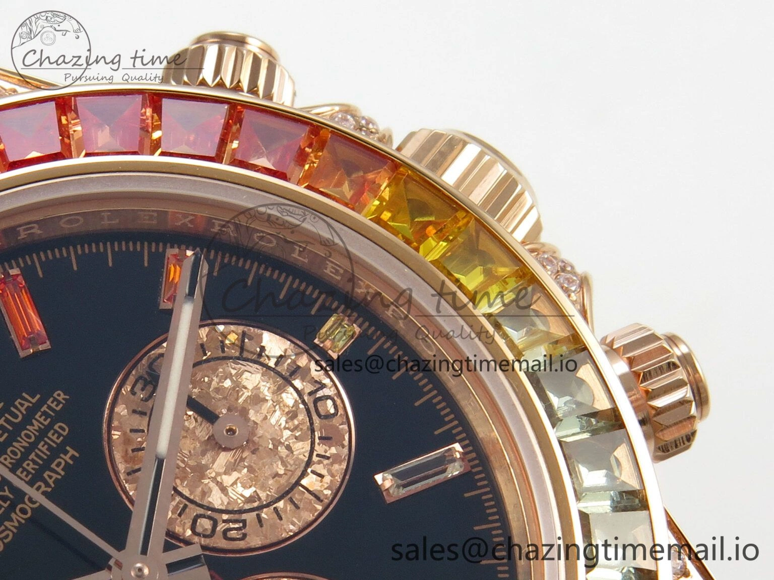 Daytona 116595 RBOW Rainbow IPKF Best Edition Black RG Dial on RG Bracelet DD4130