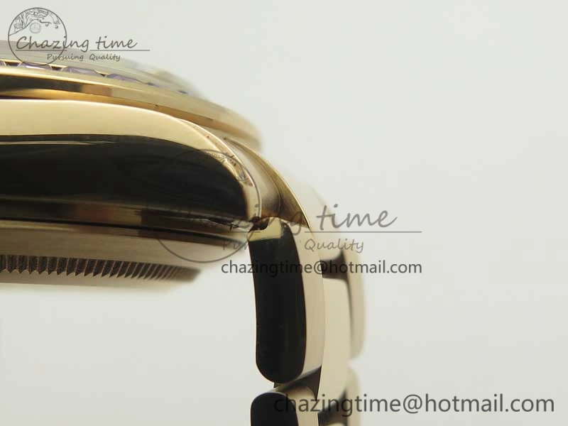 Daytona 116595RBOW RG Rainbow Crystal BLF Best Edition Black Dial on RG Bracelet A4130