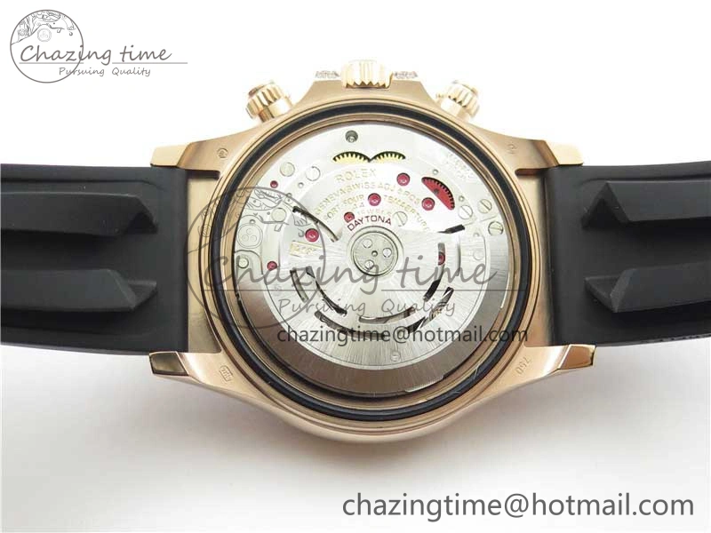 Daytona 116595RBOW RG Rainbow Crystal BLF Best Edition Diamonds Dial on Rubber Strap A4130