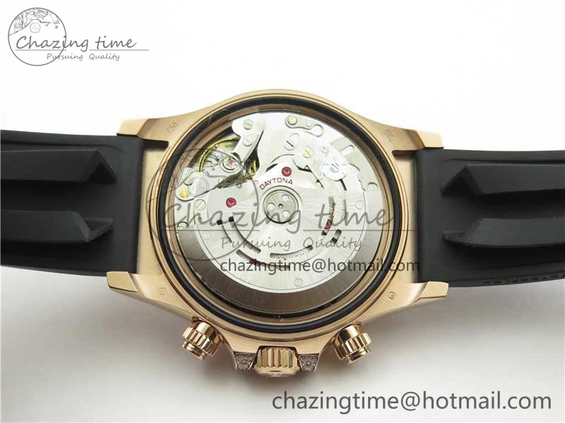Daytona 116595RBOW RG Rainbow Crystal BLF Best Edition Diamonds Dial on Rubber Strap A4130
