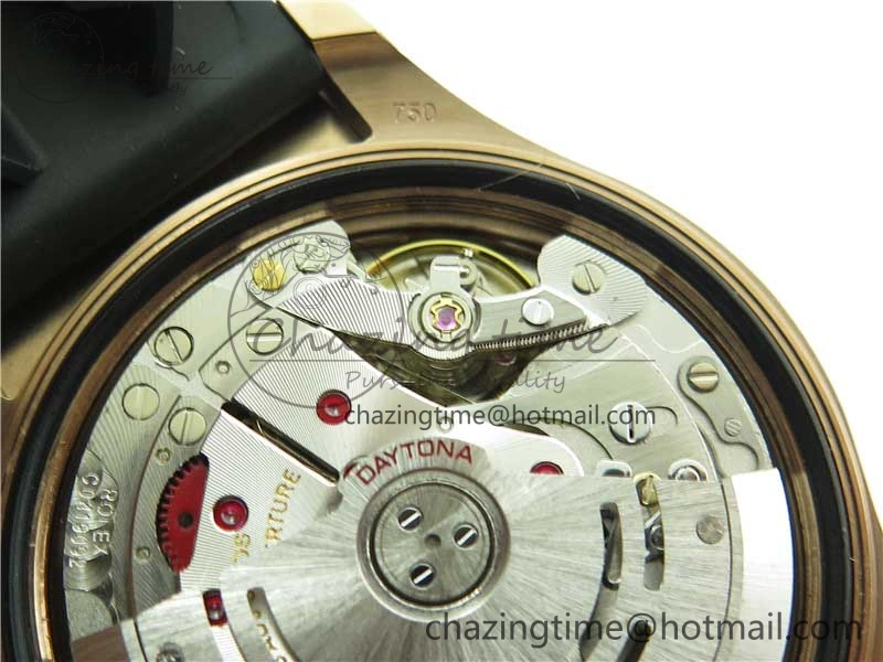Daytona 116595RBOW RG Rainbow Crystal BLF Best Edition Diamonds Dial on Rubber Strap A4130