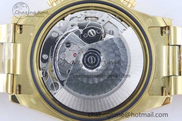 Daytona 116595RBOW YG TWF 1:1 Best Edition 904L Steel Black YG Diamonds Dial on YG Bracelet A7750