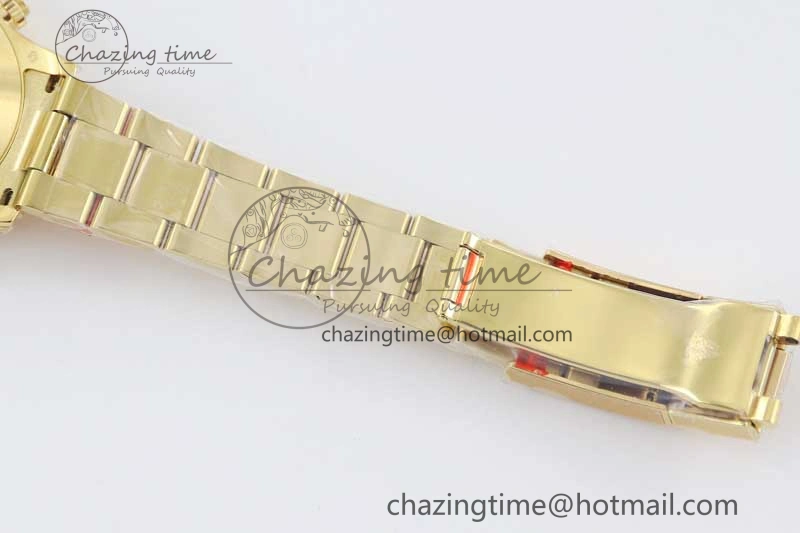 Daytona 116595RBOW YG TWF 1:1 Best Edition 904L Steel Black YG Diamonds Dial on YG Bracelet A7750