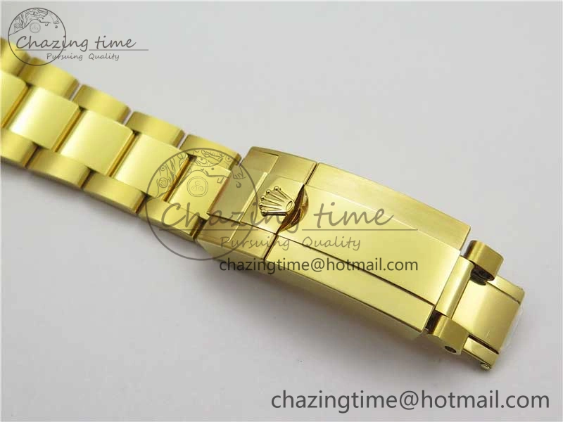 Daytona 116598 Wrapped YG Case and Bracelet WWF 1:1 Best Edition YG Dial Real Diamond Markers On YG Bracelet SA4130