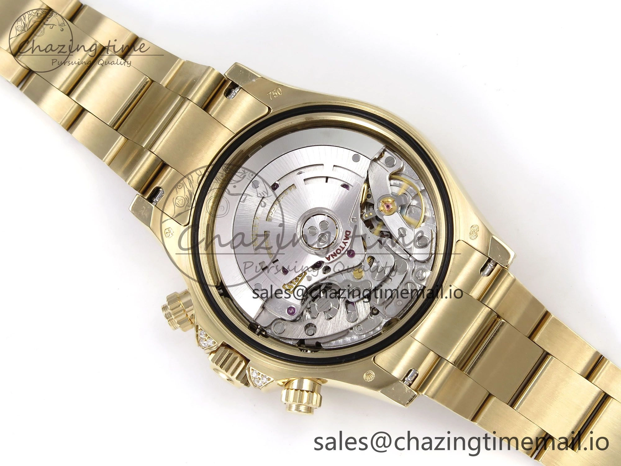Daytona 116598RBOW Rainbow ZF 1:1 Best Edition Black Diamonds Dial on YG Bracelet SH4130