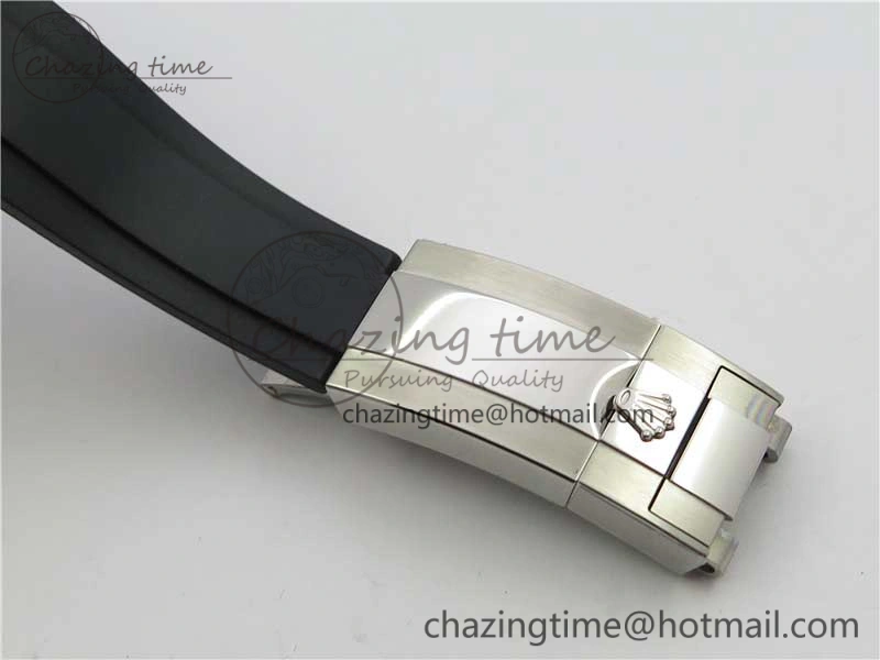 Daytona 116599RBOW SS Rainbow Crystal BLF Best Edition Black Dial on Rubber Strap A4130