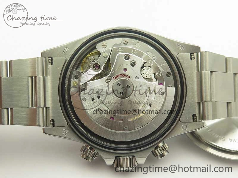 Daytona 116599RBOW SS Rainbow Crystal BLF Best Edition Black Dial on SS Bracelet A4130