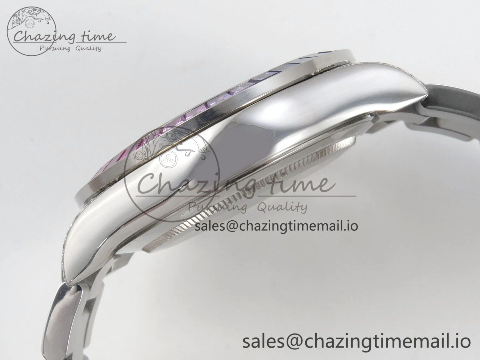 Daytona 116599rbow 3CF 1:1 Best Edition Rainbow Diamonds Bezel Black Diamonds Dial on SS Bracelet SH4130 V2(Mod Version)