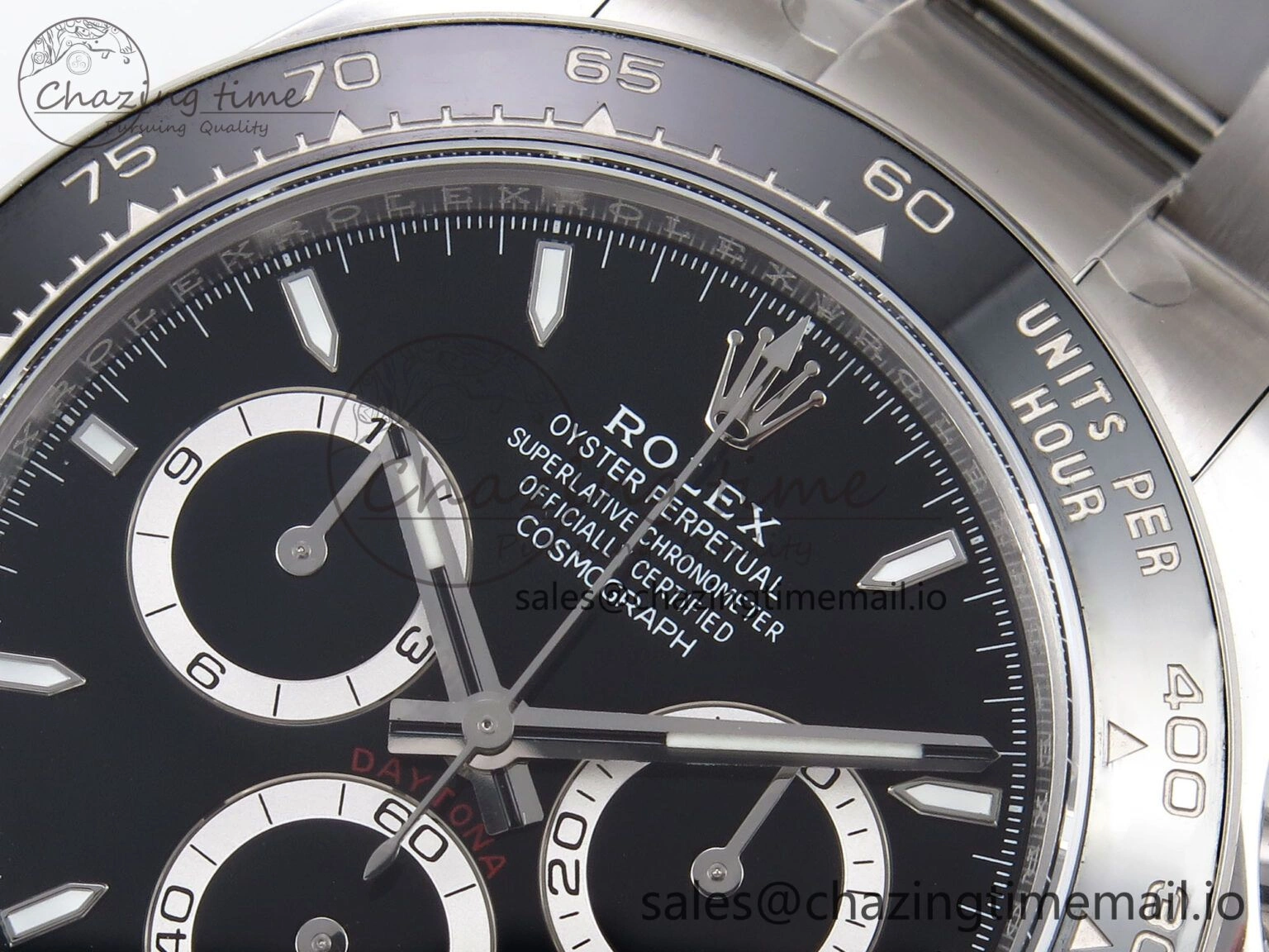 Daytona 126500 APF 1:1 Best Edition 904L Steel Black Dial on SS Oyster Bracelet DD4131
