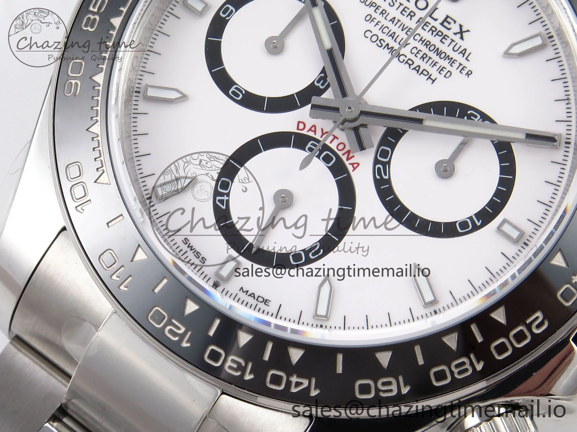 Daytona 126500 APF 1:1 Best Edition 904L Steel White Dial on SS Oyster Bracelet DD4131
