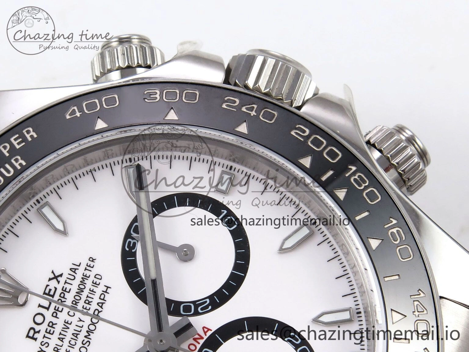 Daytona 126500 APF 1:1 Best Edition 904L Steel White Dial on SS Oyster Bracelet DD4131