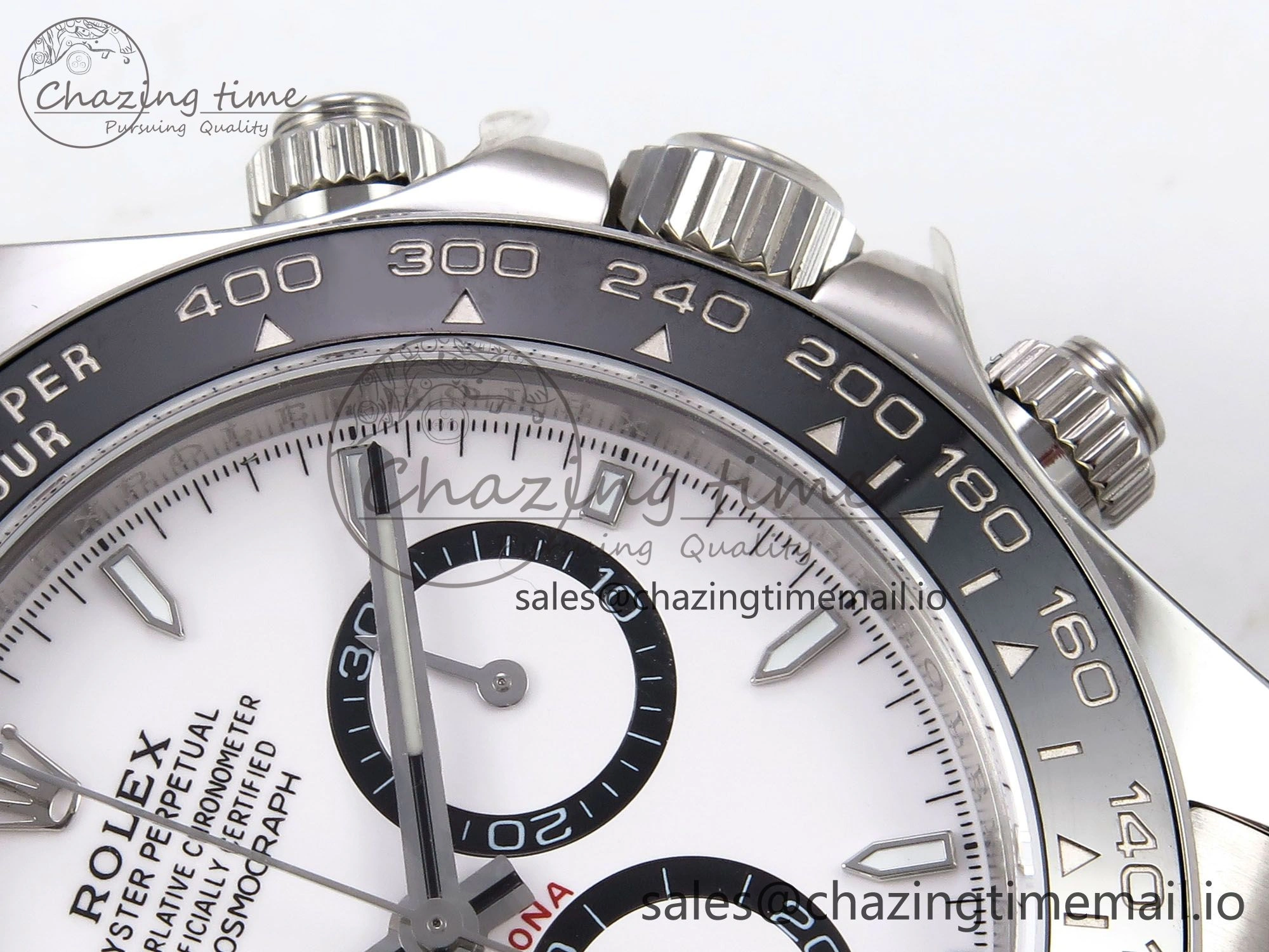 Daytona 126500 APF 1:1 Best Edition 904L Steel White Dial on SS Oyster Bracelet DD4131