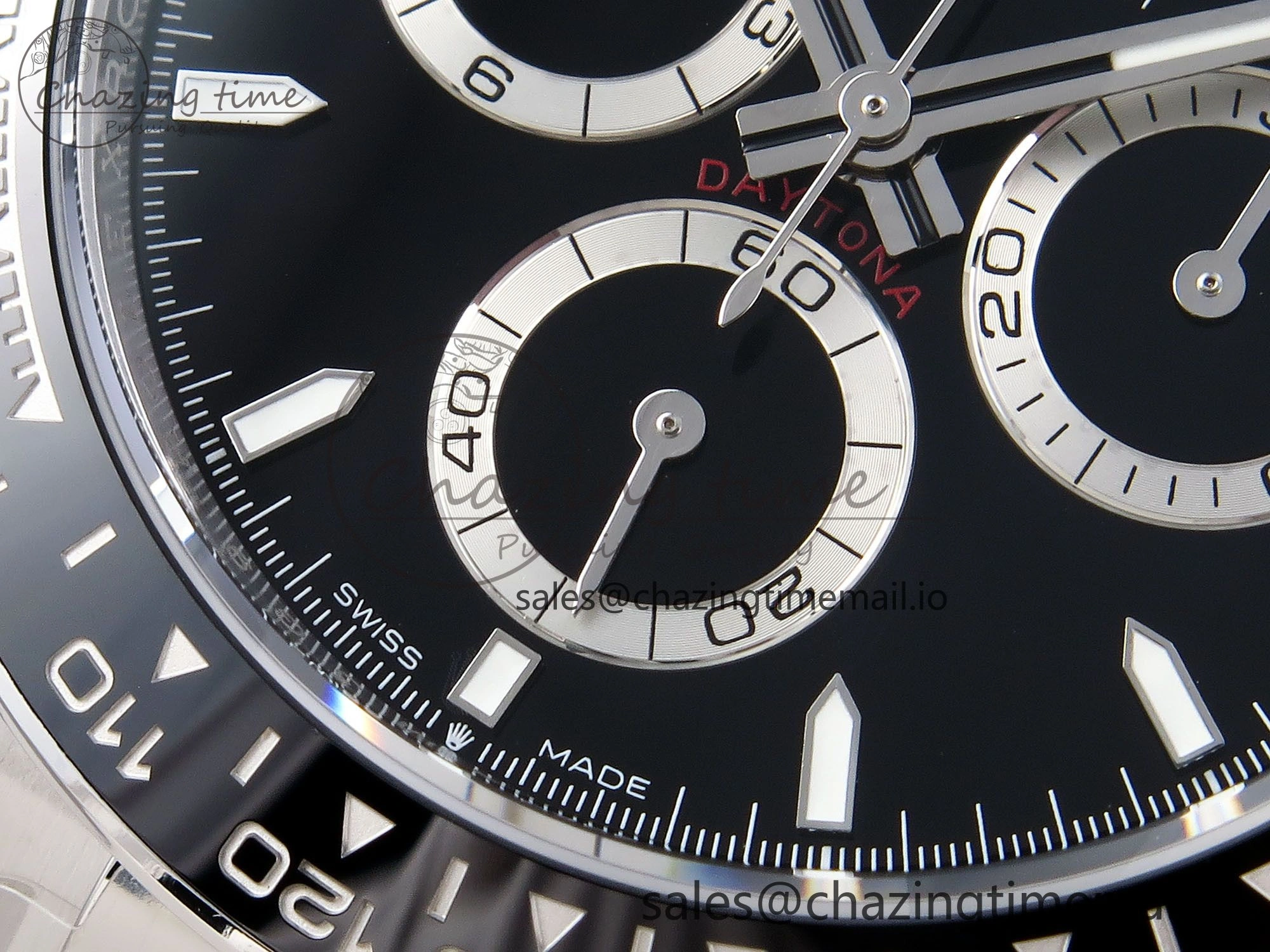 Daytona 126500 APSF 1:1 Best Edition 904L Steel Black Dial on SS Braclet SH4131