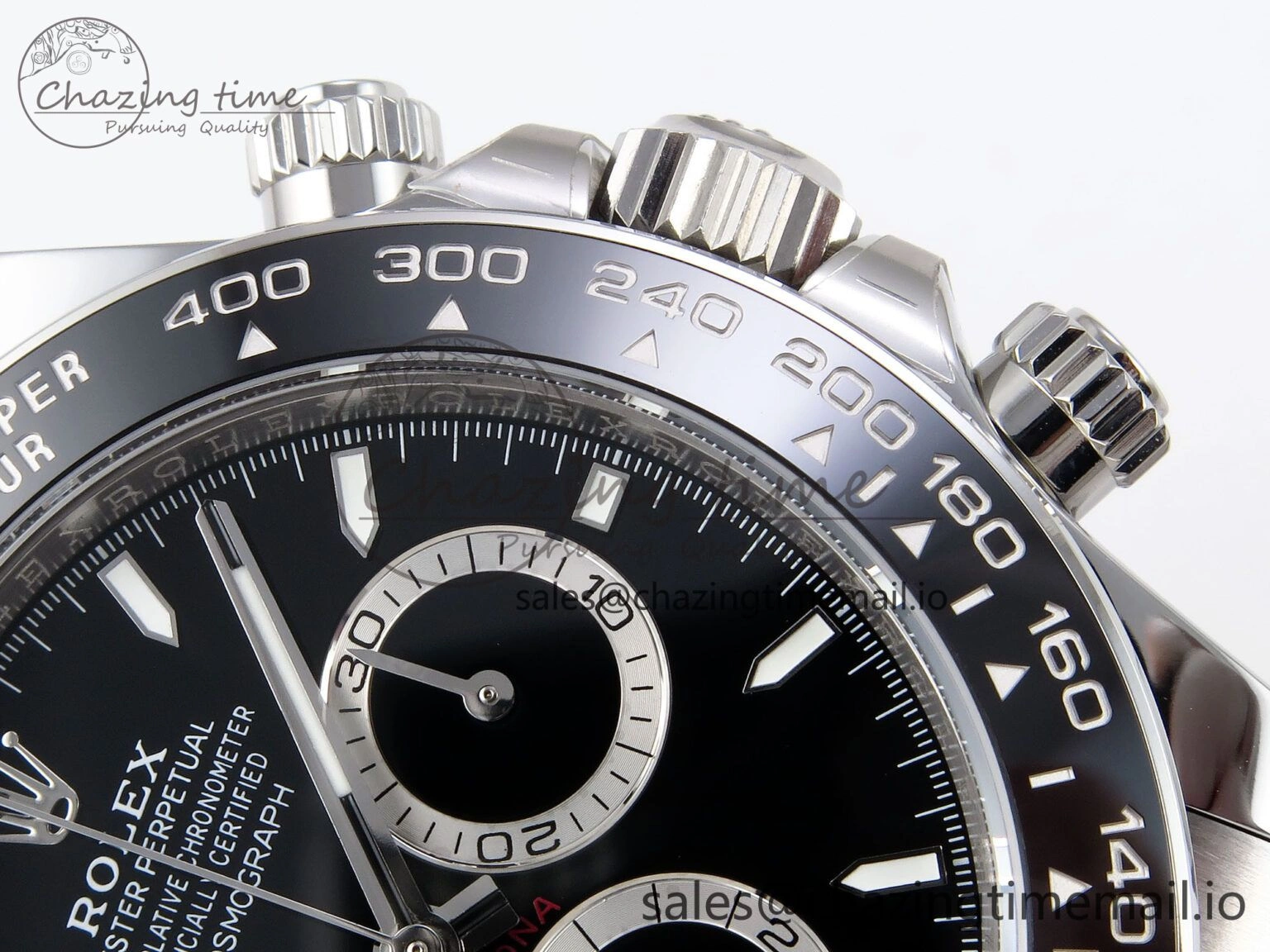 Daytona 126500 APSF 1:1 Best Edition 904L Steel Black Dial on SS Braclet SH4131