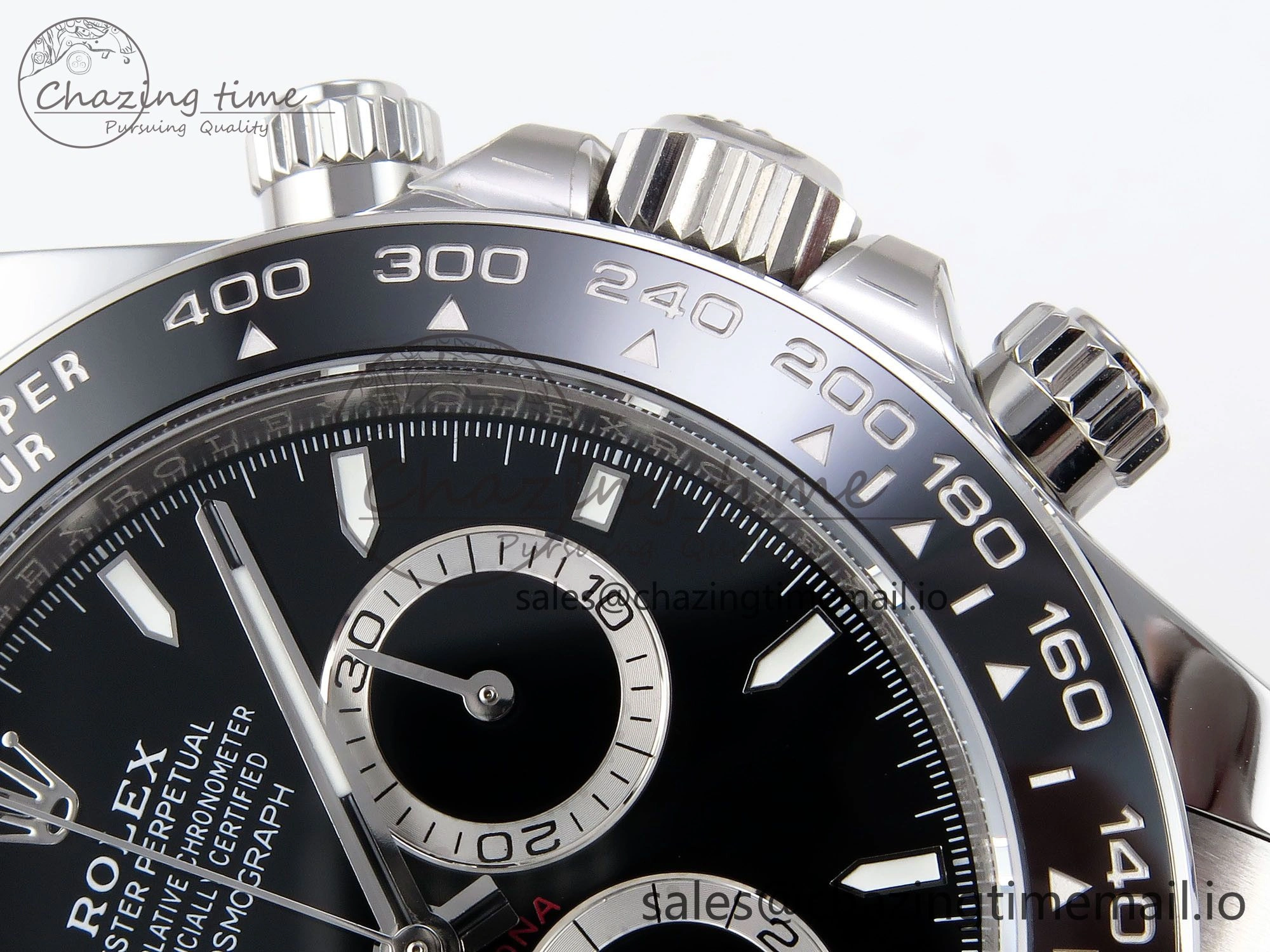 Daytona 126500 APSF 1:1 Best Edition 904L Steel Black Dial on SS Braclet SH4131