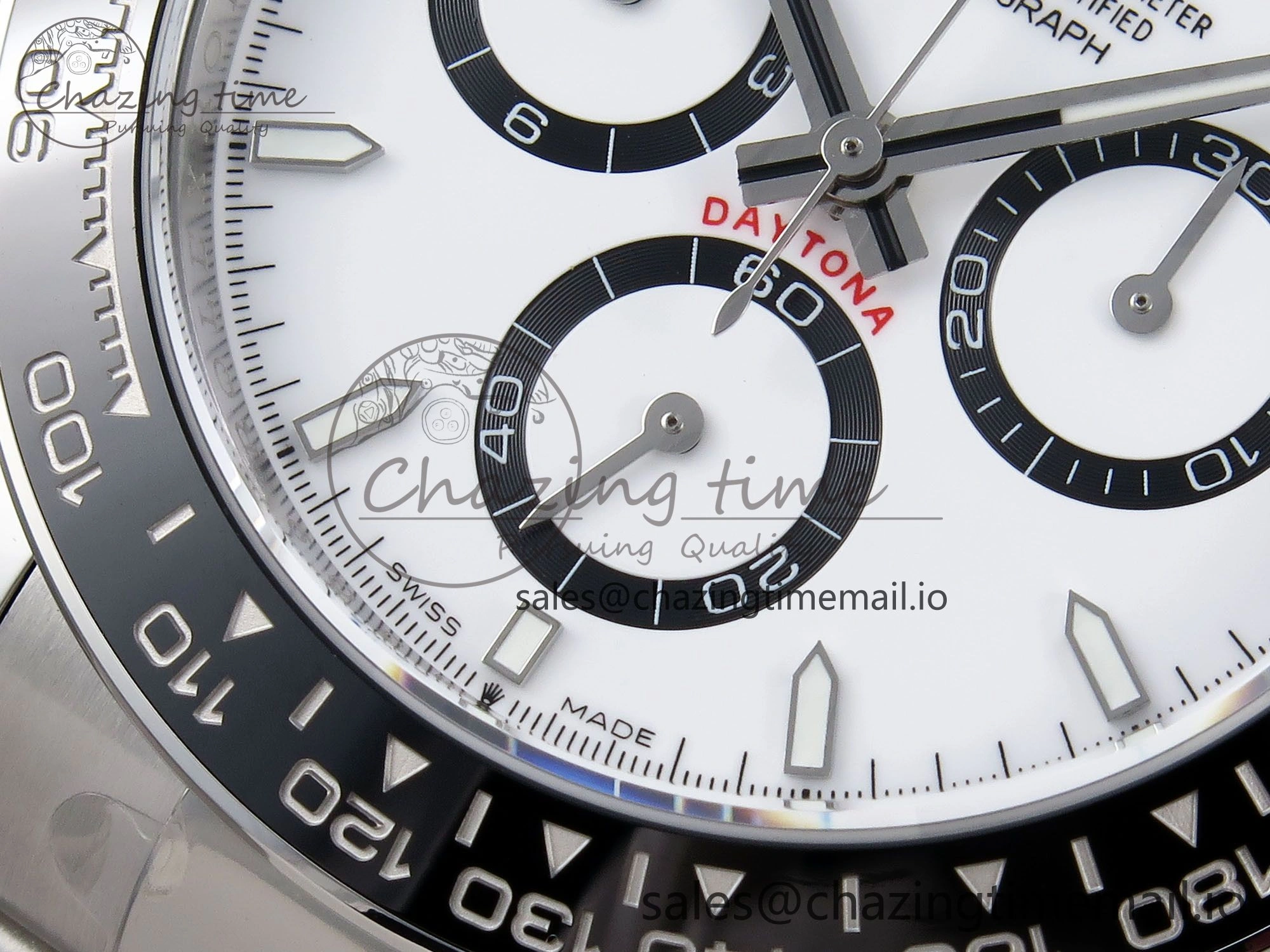 Daytona 126500 APSF 1:1 Best Edition 904L Steel White Dial on SS Braclet SH4131