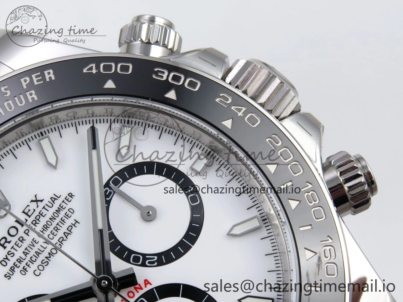 Daytona 126500 APSF 1:1 Best Edition 904L Steel White Dial on SS Braclet SH4131
